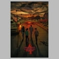 thumbnail image 2 of Netflix Men's Stranger Things Four Friends Rift Apocalypse Poster Pull Over Hoodie Athletic Heather Small, 2 of 4