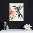 thumbnail image 4 of ONETECH Hummingbird Canvas Wall Art for Bathroom Office, Hummingbird Paintings Wall Decor for Home Living Room Bedroom, Hummingbird Pictures Framed Artwork Ready to Hang 16x20in, 4 of 4