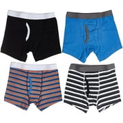 Trimfit Tagless Boxer Briefs Underwear 4 Pack, Multiple Colors