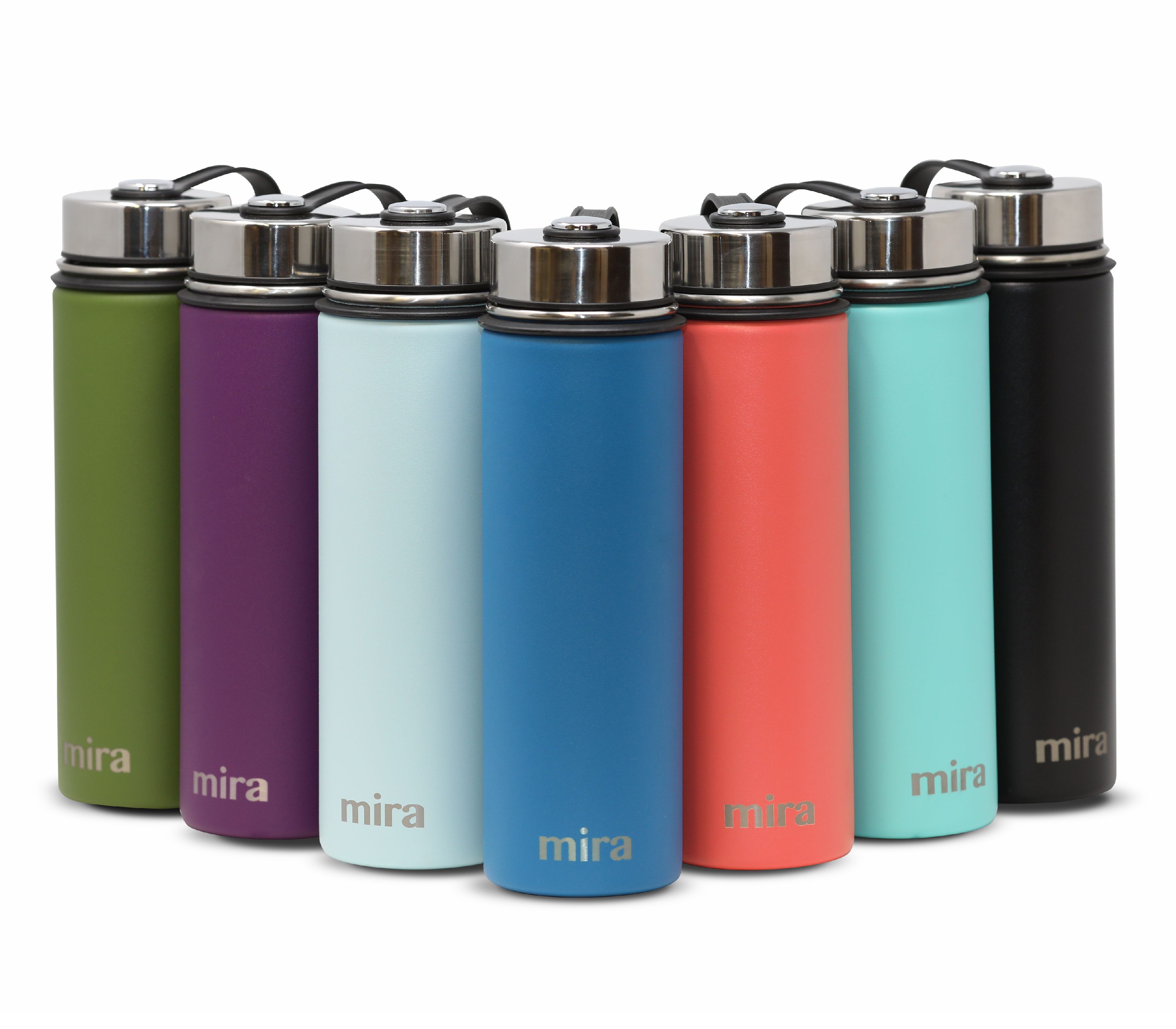 MIRA 22 Oz Stainless Steel Vacuum Insulated Wide Mouth Water Bottle ...