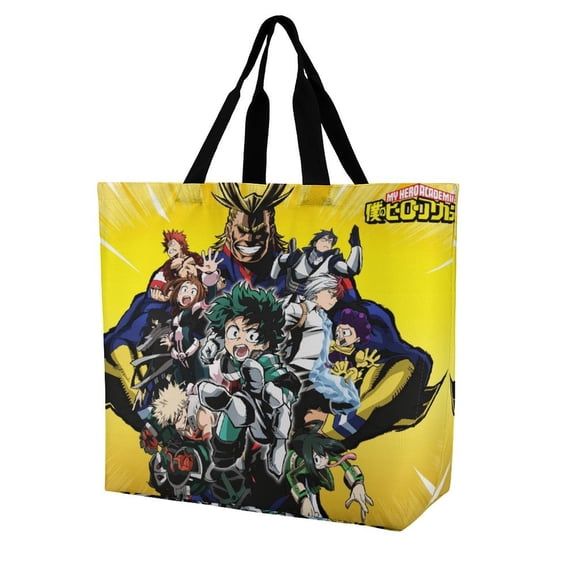 My Hero Academia Tote Bag For Women, Shoulder Bags Big Reusable Grocery Handbag For Shopping Picnic Work Beach