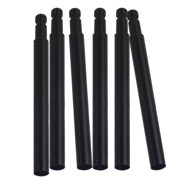 koolsoo 6 Pcs. Presta Valve Extender Alloy Innertube Valve Extender - Black 70mm