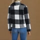 thumbnail image 4 of Chaqueta y abrigo informal de manga larga sin capucha para mujer, de invierno, de polar de doble cara, a cuadros, de manga larga, tipo cárdigan, abrigo, blusa de poliéster para mujer, 4 of 6