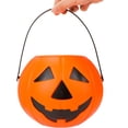 thumbnail image 6 of 7 Pack Halloween Pumpkin Buckets, 1 Large and 6 Small Trick or Treat Plastic Pumpkin Candy Pail, Halloween Treat Bucket Halloween Decorations, 6 of 7