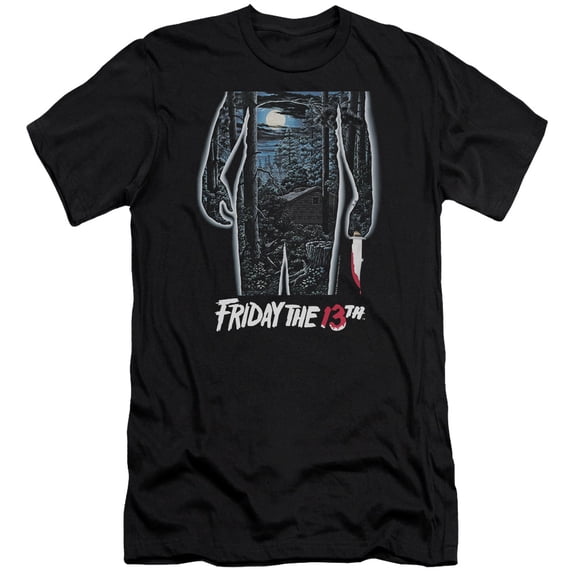 Friday The 13Th - 13Th Poster - Premium Slim Fit Short Sleeve Shirt - Large