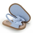 thumbnail image 2 of MEZZALL Children Toddler Baby Girls Solid Color Bow Beach Shoes Sandals Prewalker Footwear Holiday / 18-24 Months, 2 of 6