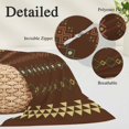 thumbnail image 3 of Dark Brown Boho Throw Pillow Cover 20 x 26 Inch Decorative Pillow Cover Ethnic Tribe Striped Vintage Lumbar Pillowcase Seasonal Rectangle Cushion Case for Couch Sofa Bed Living Room, 3 of 9