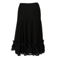 thumbnail image 6 of Tango Waltz Modern Ballroom Long Dance Skirt Dancing Dress Billowing Skirt Black, 6 of 8