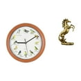 thumbnail image 1 of Reloj de pared,Reloj de pared con pájaro cantor Relojes de pared con pájaros,Relojes de pájaros con sonido Reloj decorativo que canta,Estatua del caballo,Estatua de caballo de pie hecha a, 1 of 8