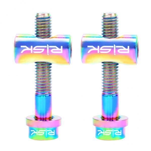Paquete de 2-5 tornillos para de sillín de de montaña, tornillo fijo para cabeza de tubo de sillín, multicolor 2 piezas DYNWAVEMX Tornillo para tija de sillín de bicicleta de carretera MTB