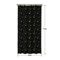 thumbnail image 5 of Black Gold Star Pattern Shower Curtain 36"x72" ,Bathroom Decorative Shower Curtains Set with 12 Hooks,Modern Waterproof Washable Shower Curtain, 5 of 6