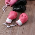 thumbnail image 5 of Sardfxul Leather Mini Boxing Gloves Miniature Punching Gloves Black / Blue/ Pink Boxing, 5 of 16