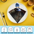 thumbnail image 6 of WYYP Blue Jays Pine Cones Pine Tree Dinner Napkin for Dining Table Kitchen Daily Party Housewarming Farmhouse Decor Cloth Napkin Reusable 4 PCS, 6 of 7