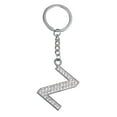 thumbnail image 2 of BAYAIXZ Creative English Alphabet Keychain Decorative Pendant Alloy Diamond Keychain (X,One Size), 2 of 2