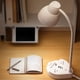 thumbnail image 1 of Lámpara de escritorio LED con puerto de carga USB, 3 modos de color, regulable, cuello flexible, cable de extensión de 59 pulgadas, color blanco, para estudio, trabajo, mesita de noche., 1 of 9