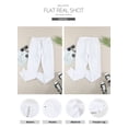 thumbnail image 4 of Vaqueros Sidefeel de cintura alta blancos ajustados para mujer, talla 16, 4 of 5