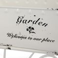 thumbnail image 6 of Outdoor Planters 11.5x4x7" White Metal Decorative Disressed Wheelbarrow Planter, Tabletop Decor,Garden Planters, 6 of 10