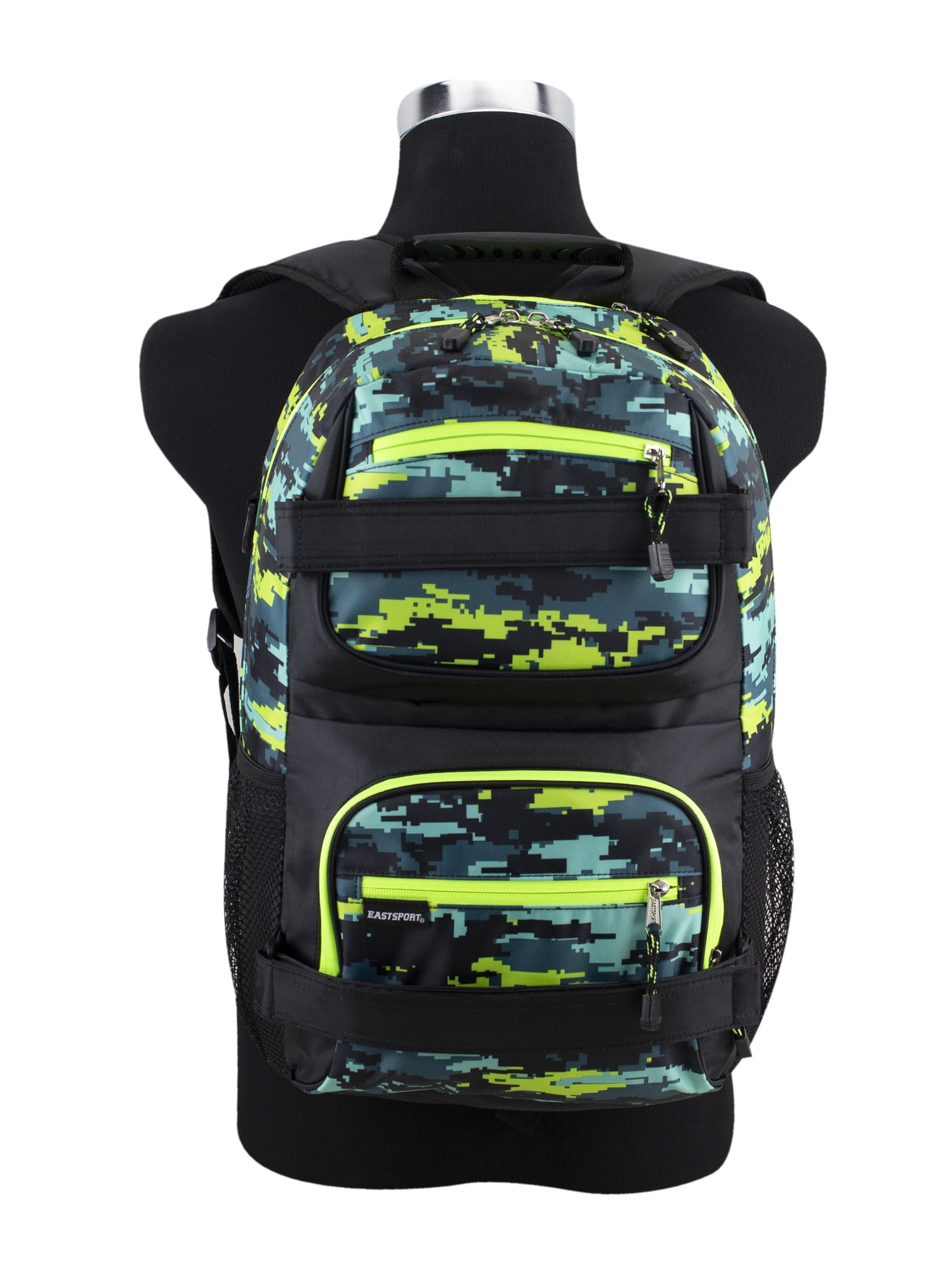 Eastsport Unisex Dual Strap Skater Backpack, Seafoam Camflauge