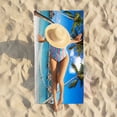thumbnail image 6 of Beach Towels Oversized 59x27 Inch Striped Large Quick Dry Sand Free Microfiber Travel Towel Absorbent Lightweight for Men Women Swimming Pool Camping by PALIFEUR, 6 of 7