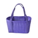 thumbnail image 2 of Cesta de ratán sintético, cesta tejida a mano, cesta de compra de gran capacidad, cesta de anidación violeta l, 2 of 9