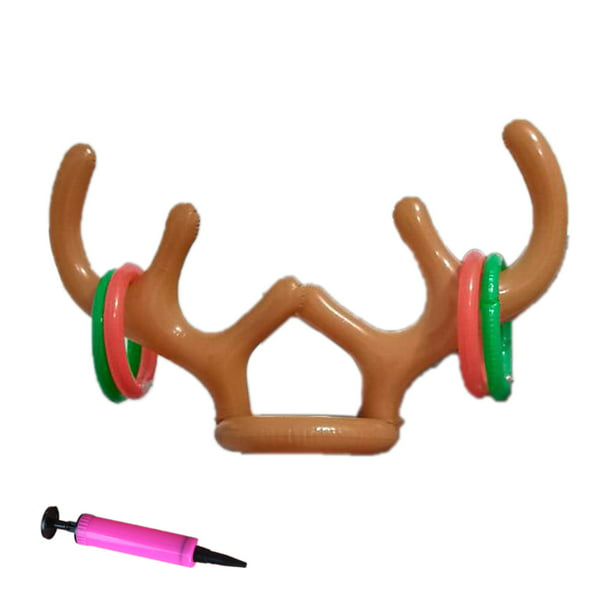 Doolland Antler Headband Inflatable Antlers Child Xmas Four Circles Home And Party Decoration Funny Christmas Toss Game - Walmart.com