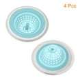 thumbnail image 3 of Uxcell Silicone Sink Strainer, 4Pack Kitchen Sink Drain Strainer Stopper, 4.4" Blue, 3 of 6