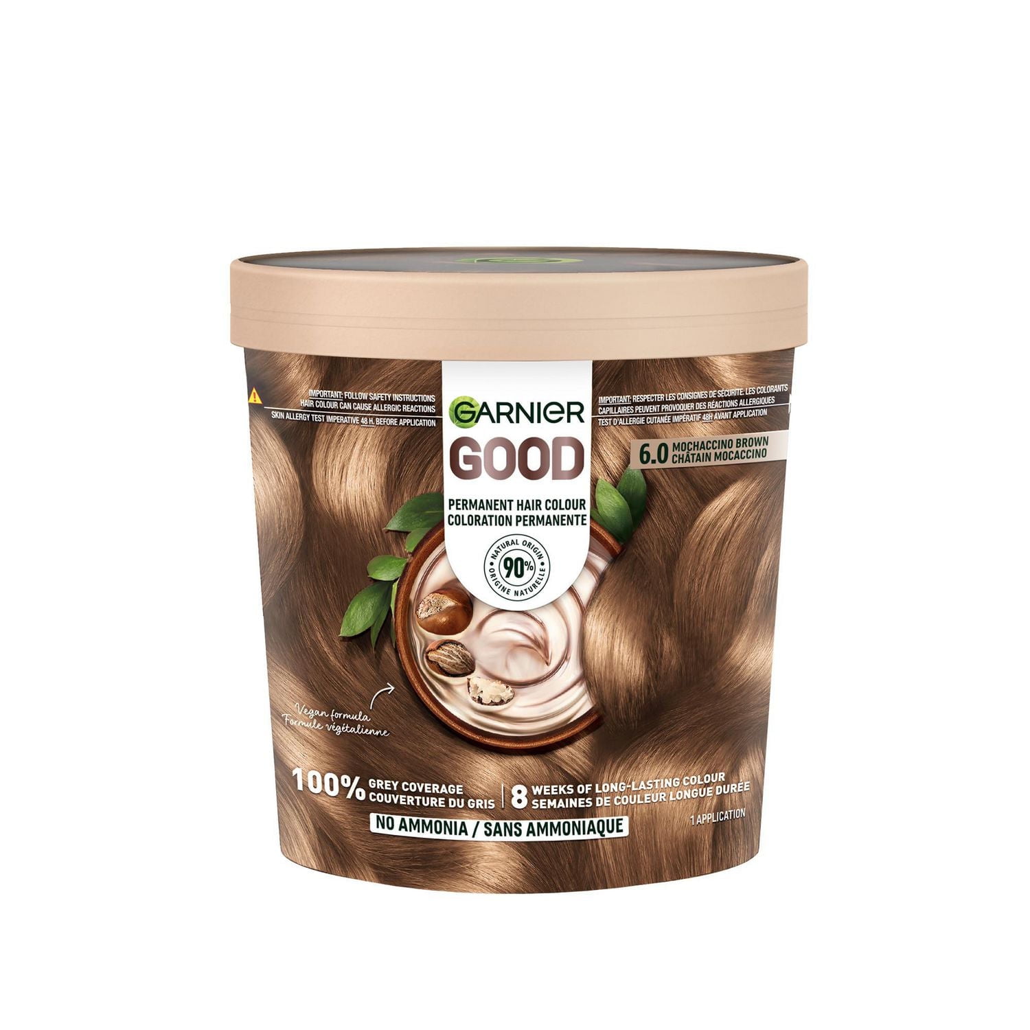 Garnier GOOD, Coloration Permanente, 100% Couverture du Gris, Sans Ammoniaque