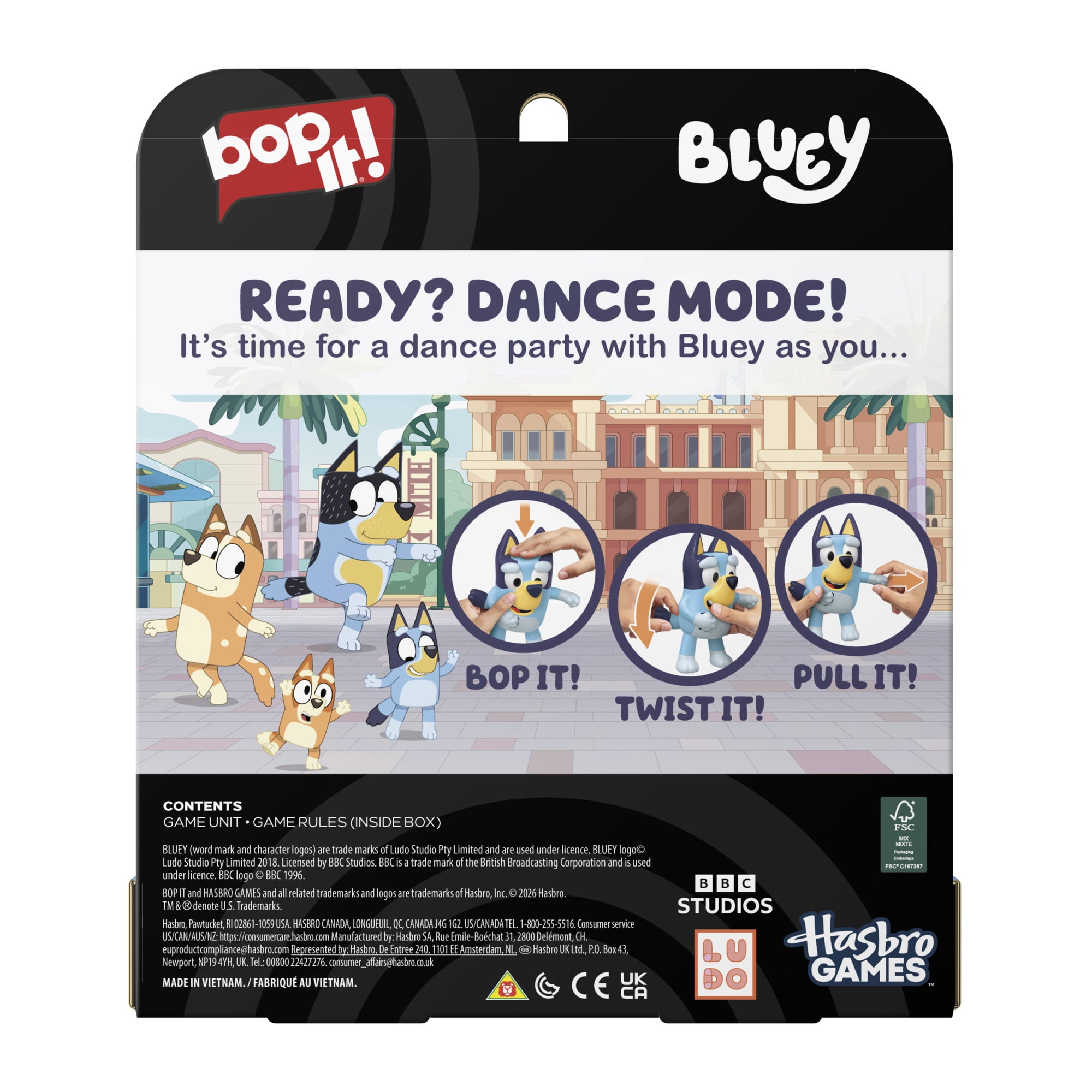 Bop It! Bluey Edition Game, Officially Licensed Bluey Games for Kids, 6+