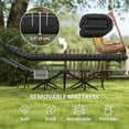 thumbnail image 3 of Black Folding Camping Cot with Mattress - 75" Portable Bed for Outdoor Adventures, Living Room Naps & Travel - 330 LBS Capacity, 3 of 7