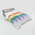 thumbnail image 3 of Ambesonne Music Bedding Set 3 Pcs, Vibrant Colors Club Disco, Twin XL, Multicolor, 3 of 3