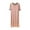 Pink, variant on Wensltd Casual Nightgown for Women Simple Design Versatile Sleepwear Soft Round Neck Nightwear for Home