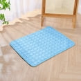 thumbnail image 2 of Dog Cooling Mat, 16" x 12" Upgrade Pet Cool Mat for Dogs Cats, Summer Ice Silk Dog Cooling pad & Washable Pee Pad for Indoor or Outdoor - Bottom Waterproof and Anti Slip (Blue), 2 of 9