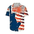 thumbnail image 4 of WAENQINLA Men's Vintage Stars Stripes Shirts American Flag Summer Hawaiian Shirt Big and Tall Short Sleeve Button up Shirts, 4 of 5