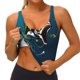 thumbnail image 3 of Balery Largemouth Bass Fish Sujetadores deportivos con espalda cruzada para mujer, acolchados, sin costuras, de alto impacto, ideales para yoga, gimnasio, entrenamiento y fitness.-Large, 3 of 8