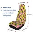 thumbnail image 6 of Haiem Tulips Flowers Printed Car Seat Covers Set of 2, Universal Fit Car Seat Covers,Protective Seat Covers,Comfortable Car Seat Covers, Easy Installation Seat Covers, Vehicle Seat Covers, 6 of 9