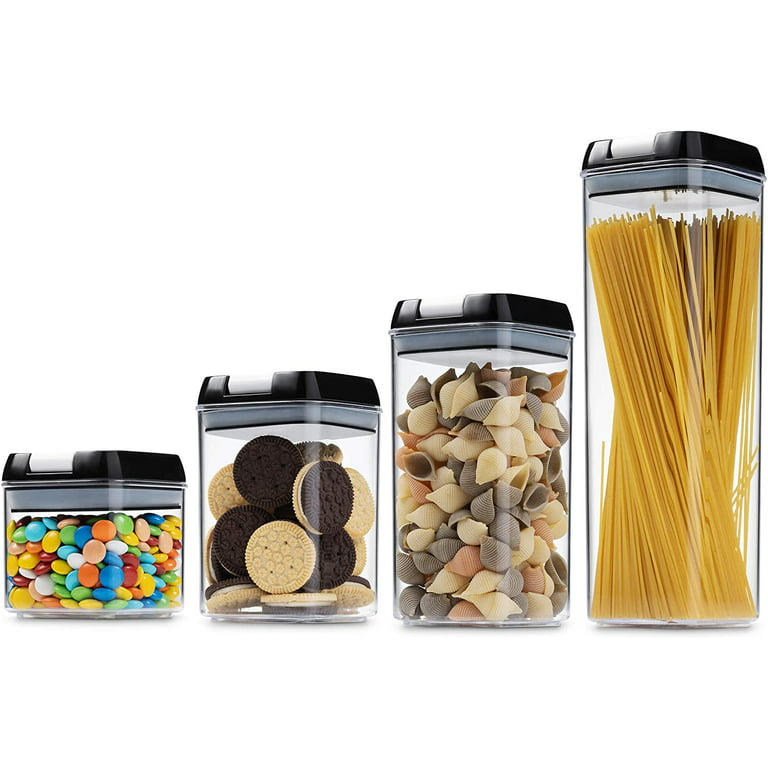 Cheer Collection Set of 7 Airtight Food Storage Containers plus Dry Erase  Marker and Labels, 1 - Kroger