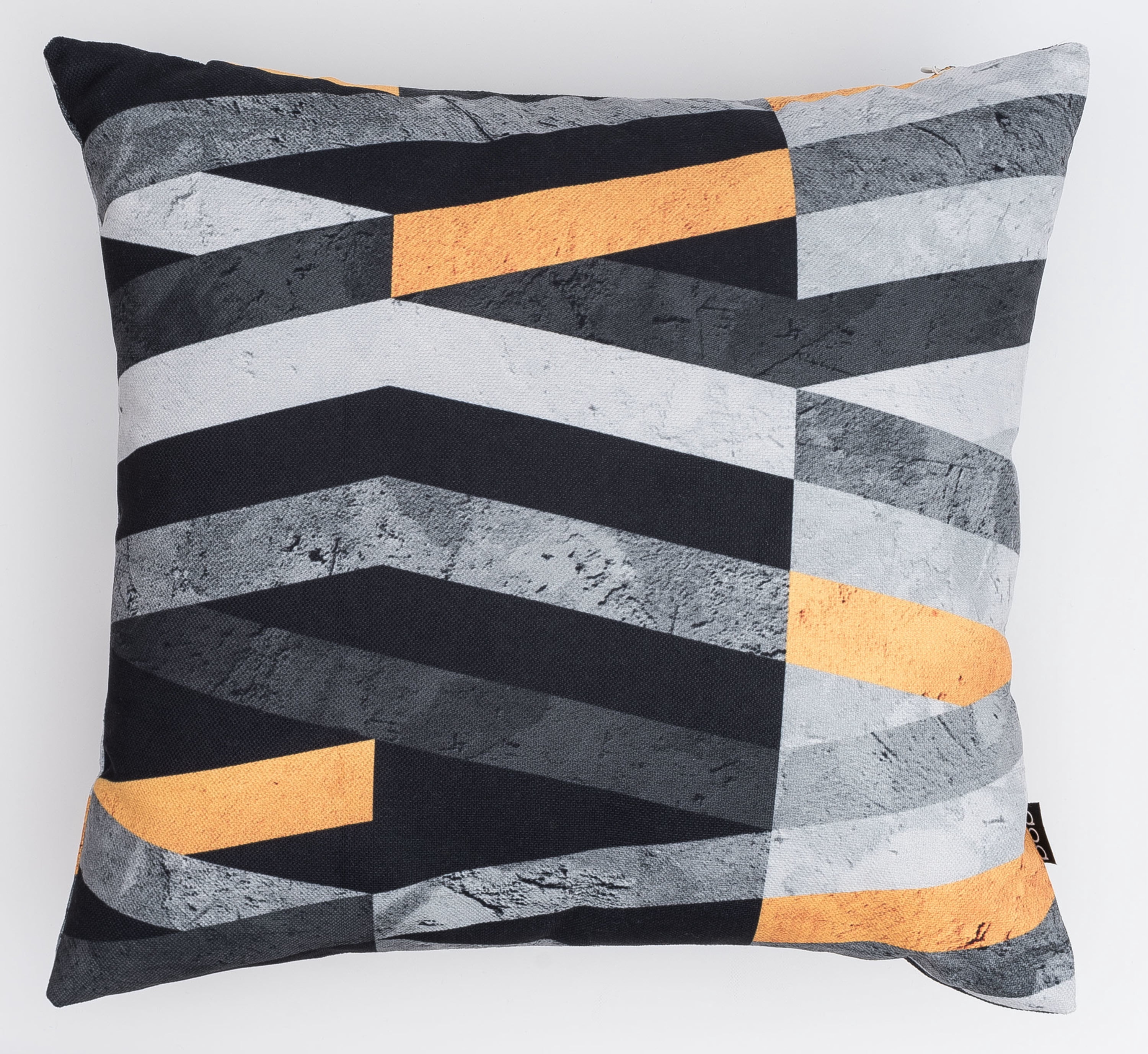 Ada Home Decor Decorative Square Throw Pillow, 18" x 18", Marble Stripes Printed