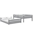 thumbnail image 4 of Better Homes and Gardens Tristan Full-over-Full Convertible Floor Bunk Bed, Gray, 4 of 16