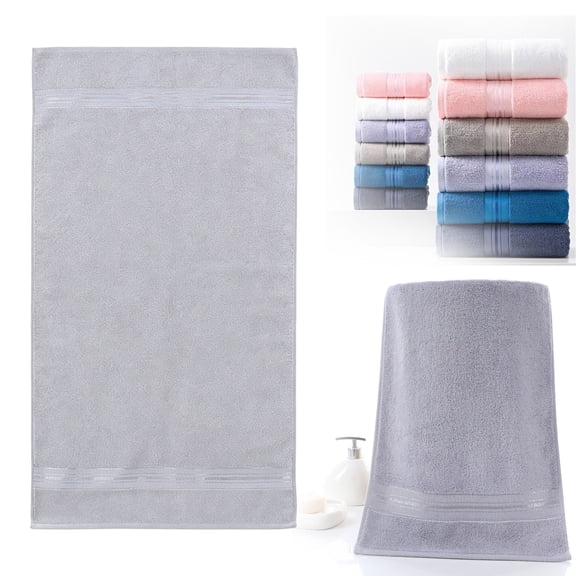 FENGGHAO Luxury Cotton Bath Towel Large Size Ultrasoft Absorbent 400gsm Spa Quality Towel for Bathroom Lavender