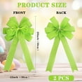 thumbnail image 2 of 2 Pack Christmas Tree Bows 12x20inch Large Burlap Wreath Bow with Glitter String for Christmas Tree Topper,Home Front Door Decor,Easter Bow, Valentines and Party Decor, 2 of 6