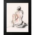 thumbnail image 2 of Parker, Jennifer Paxton 15x18 Black Modern Framed Museum Art Print Titled - Figure Gesture II, 2 of 5