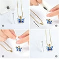 thumbnail image 6 of Birthstone Crystal Urn Necklace Butterfly Cremation Necklace for Ashes Memorial Keepsake for Beloved's Ashes Cremation Jewelry for Human Ashes Adult, 6 of 7