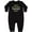 AB-Black, variant on Inktastic Pappys Future Hunting Buddy Baby Fleece Romper