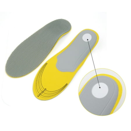 Pair Unisex Orthotic Foot Shoes Insoles Insert High Arch Support Pad