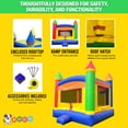 thumbnail image 4 of Pogo Crossover Inflatable Bounce House Jumper Outdoor Bouncy Castle 2-Pack, 4 of 8