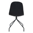 thumbnail image 5 of Set of 2 Wide Back Black Velvet Dining or Side Chairs, 5 of 6