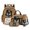 Cocker Spaniel Dog Paw Bone Heart, variant on Xoenoiee Panda Flower Leaves Print 4 Pcs School Backpack Set for Kids Large School Bag with Lunch Box Pencil Case Water Bottle Sleeve, Portable Bookbag Teen Student Back Packs Satchel Bagpack
