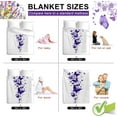 thumbnail image 6 of LHSHID Blanket Purple Butterfly Blanket Butterfly Gifts for Women Fall Throw Blanket for Couch Bed Butterfly Decorations Flannel Fleece Summer Blanket Get Well Gifts for Women 30"x40", 6 of 8