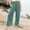 Green, variant on LADIGASU Girls Pants Casual Smocked High Waist Pant Loose Wide Leg Long Trousers 4-14 Years