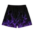 thumbnail image 4 of Ofertas del día DDAPJ pyju Mens Graphic Shorts Lightweight Drawstring Summer Beach Shorts Novelty Print Swim Trunks with Pockets Purple S, 4 of 9